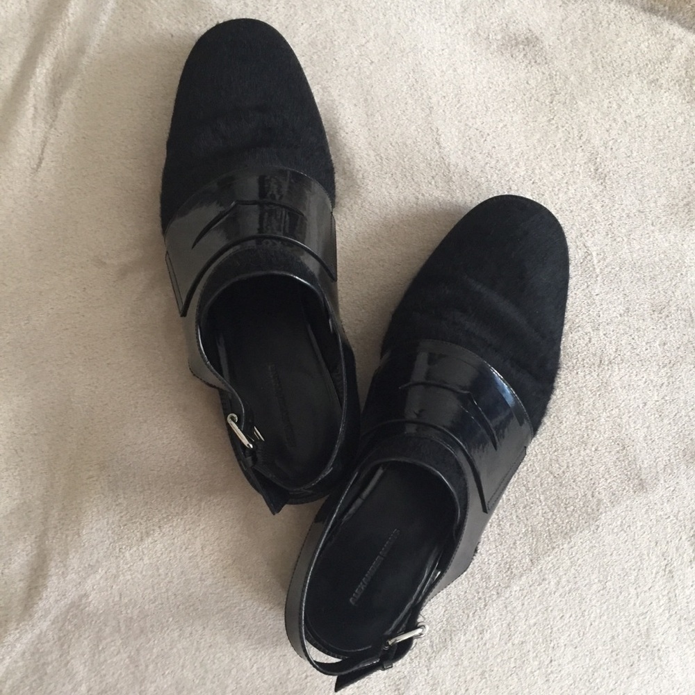 ALEXANDER WANG Calf Hair Oxford Loafer Mule